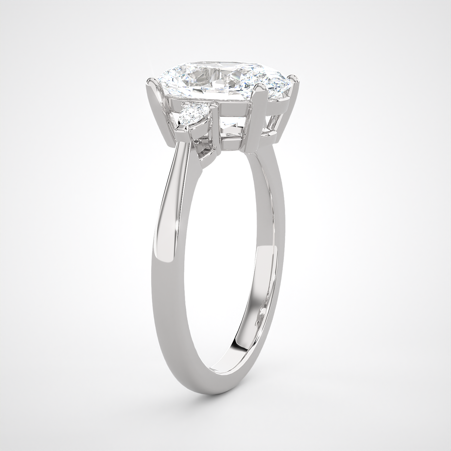 Fantastic Three-Stone Engagement Ring