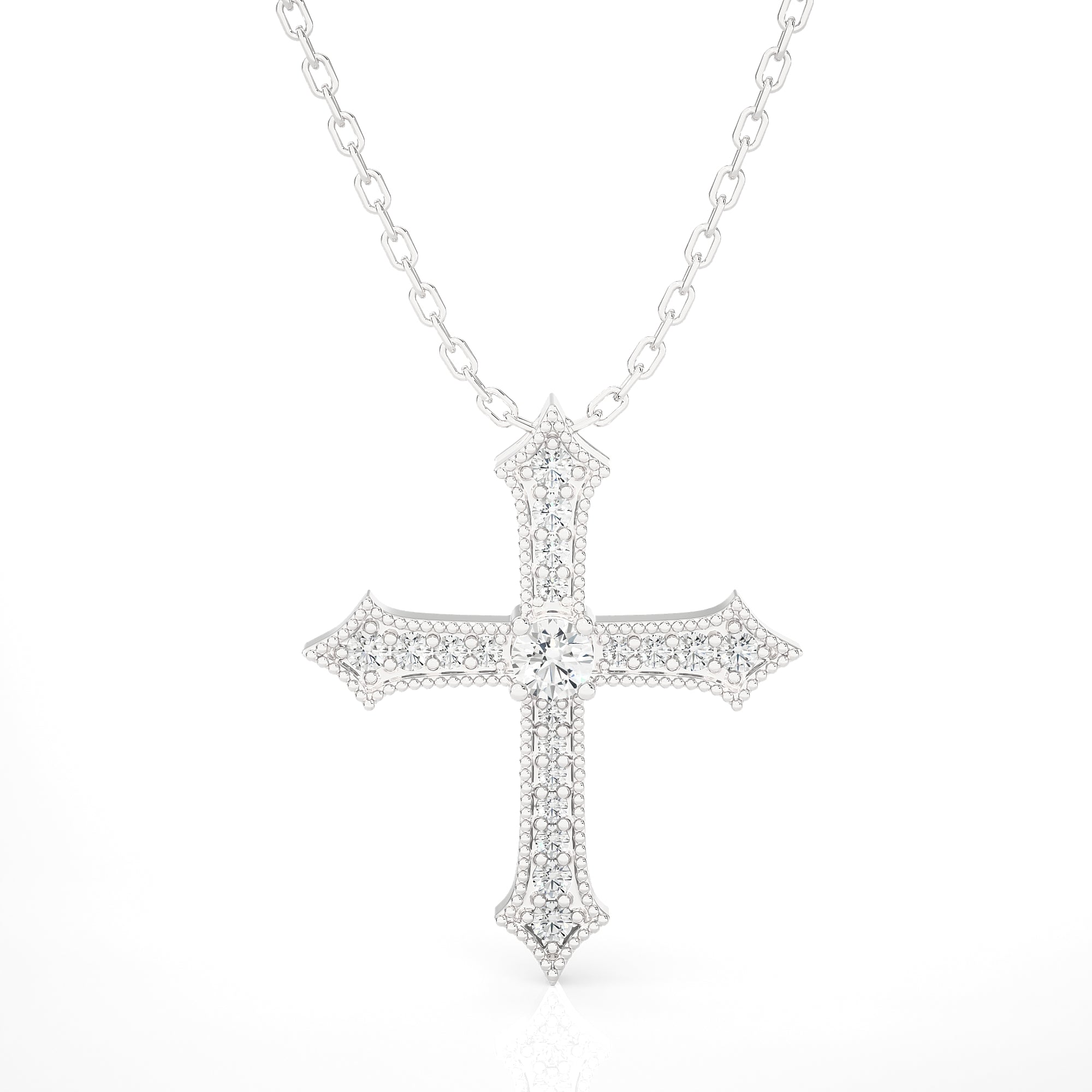 Exquisite Diamond Cross Necklace