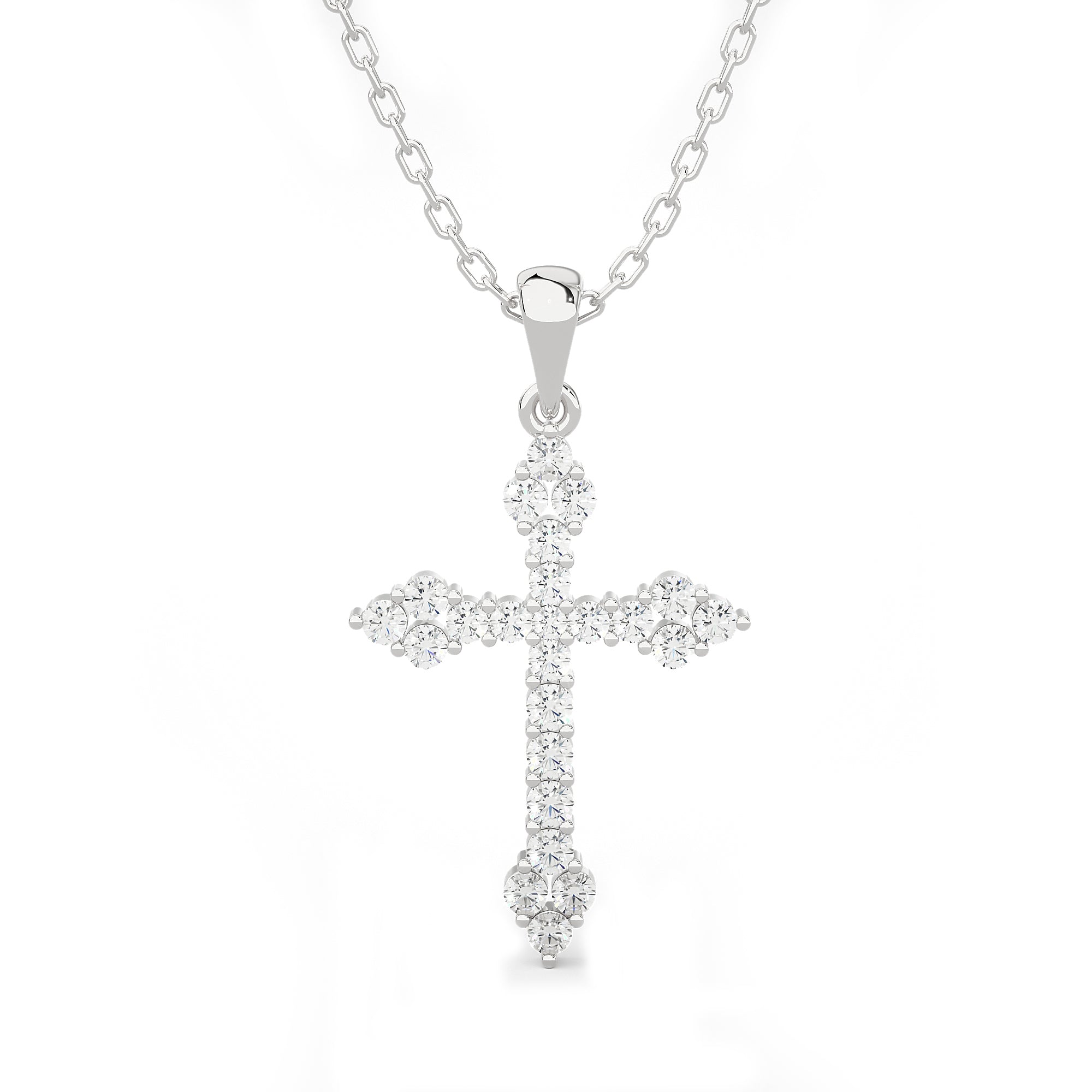 Faith Cross Diamond Necklace