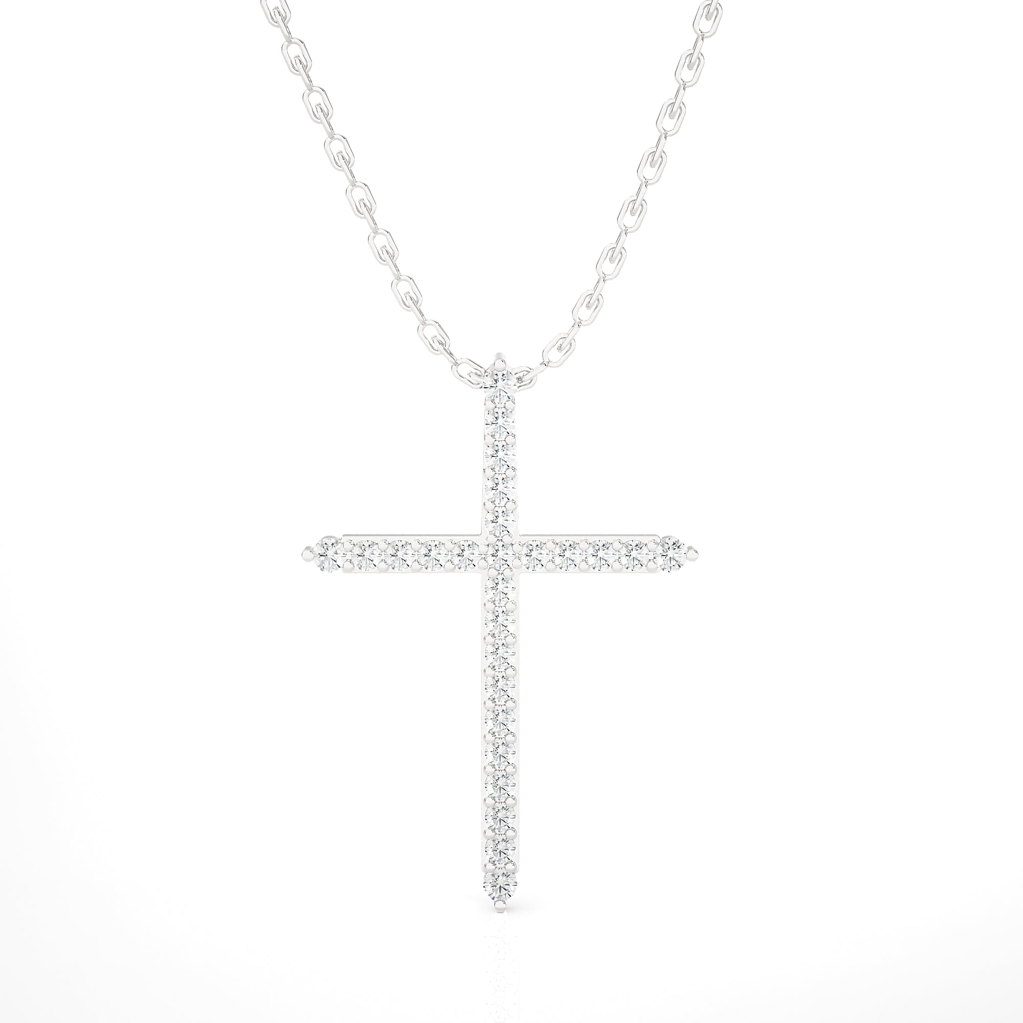 Dazzle Diamond Cross Necklace