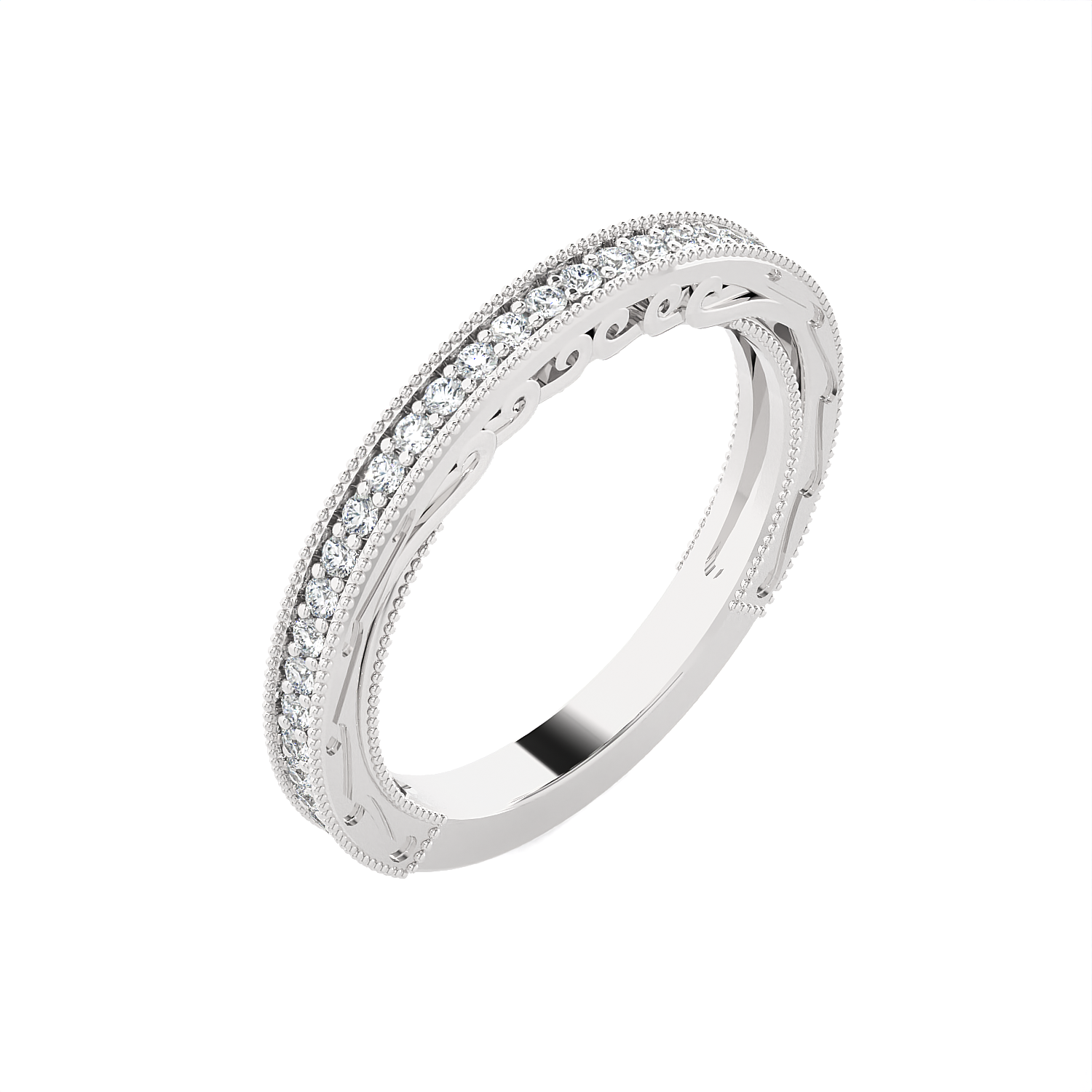 Eternity Milgrain Wedding Band