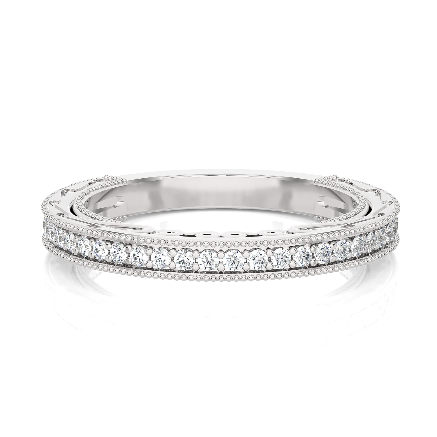 Eternity Milgrain Wedding Band