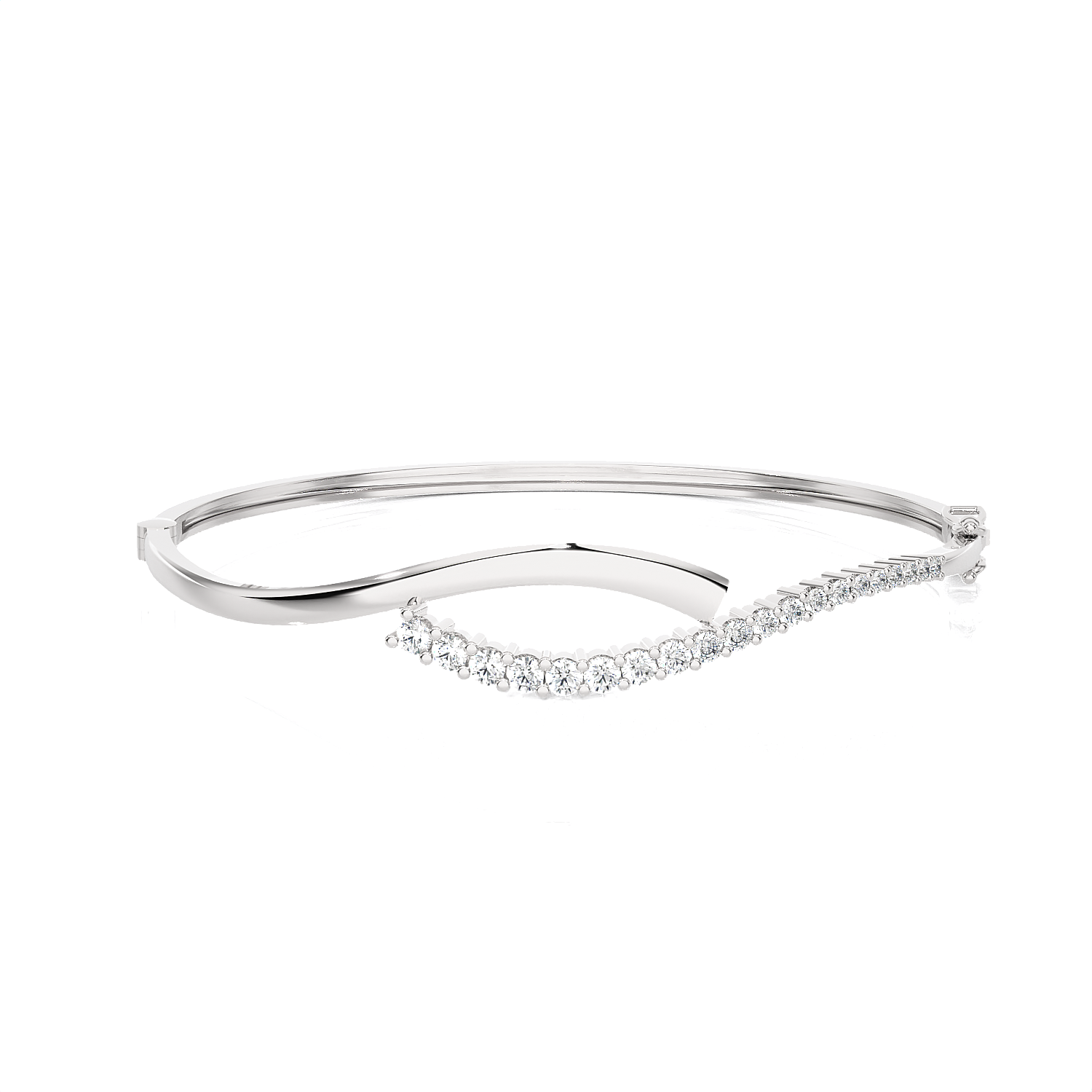 Wave Bangle Bracelet