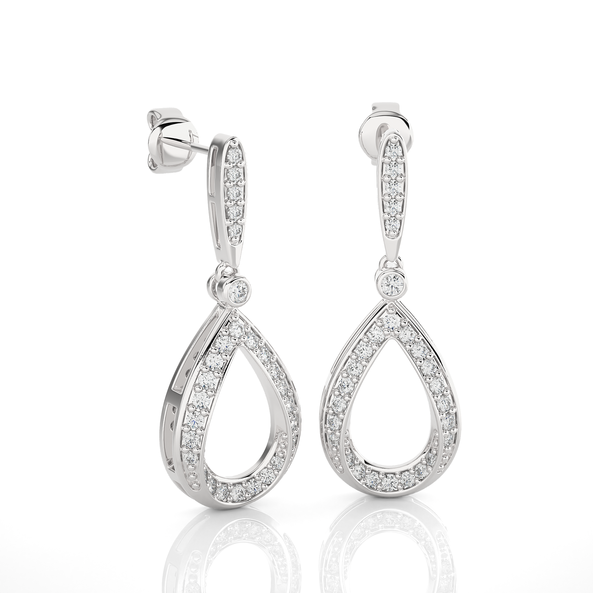 Pear Diamond Dangling