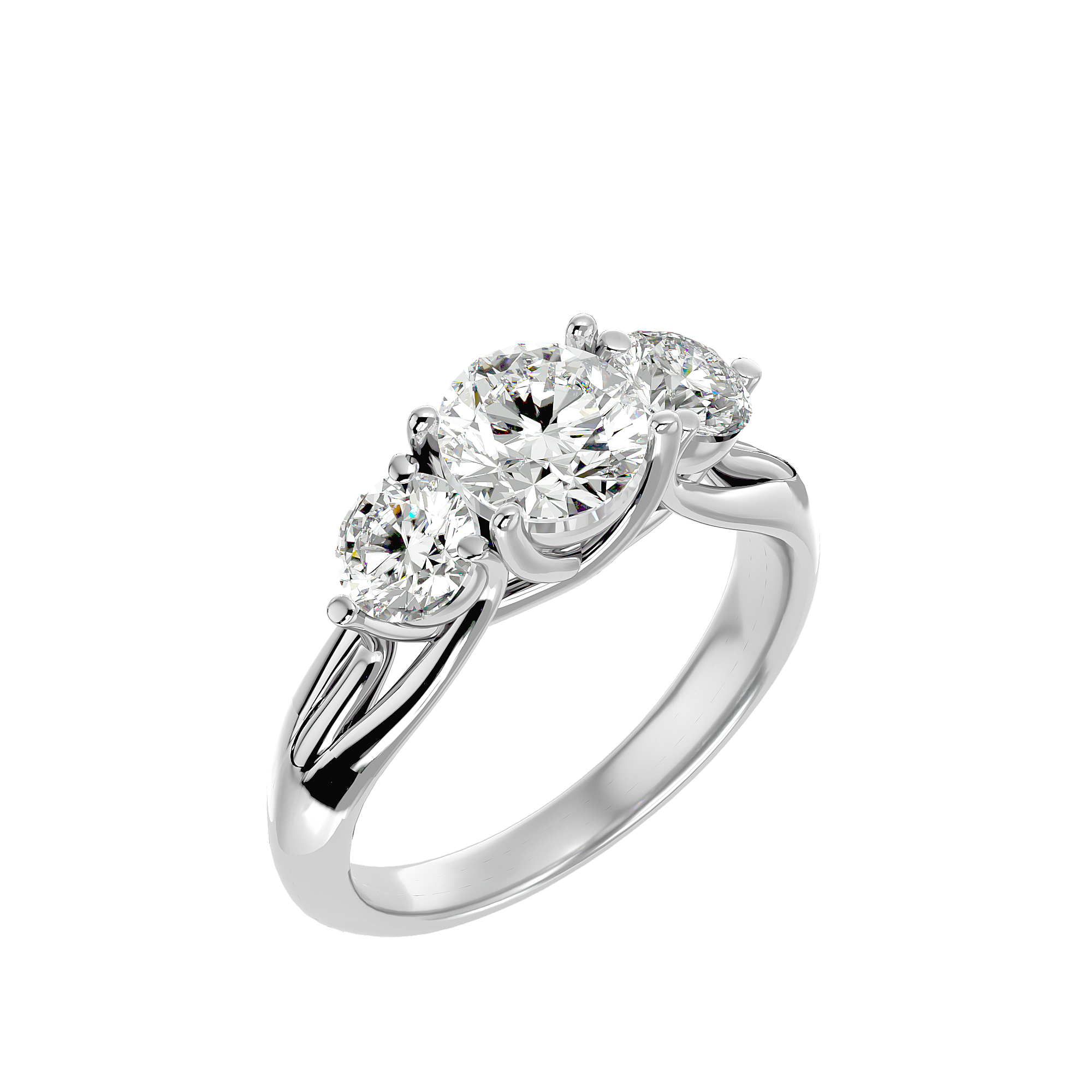Audrey 3 Stone Ring